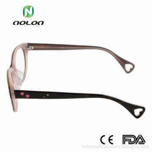 Pink Acetate Eyewear with trim, OEM/ODM Orders and Logos Available